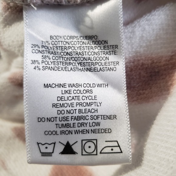 MNY Marc New York Performance Hoodie Women's Small White Pink Gray Tie Dye - Picture 6 of 8